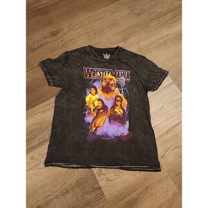 Wrestlemania Women's Vintage Wash Retro Tee Medium NWOT